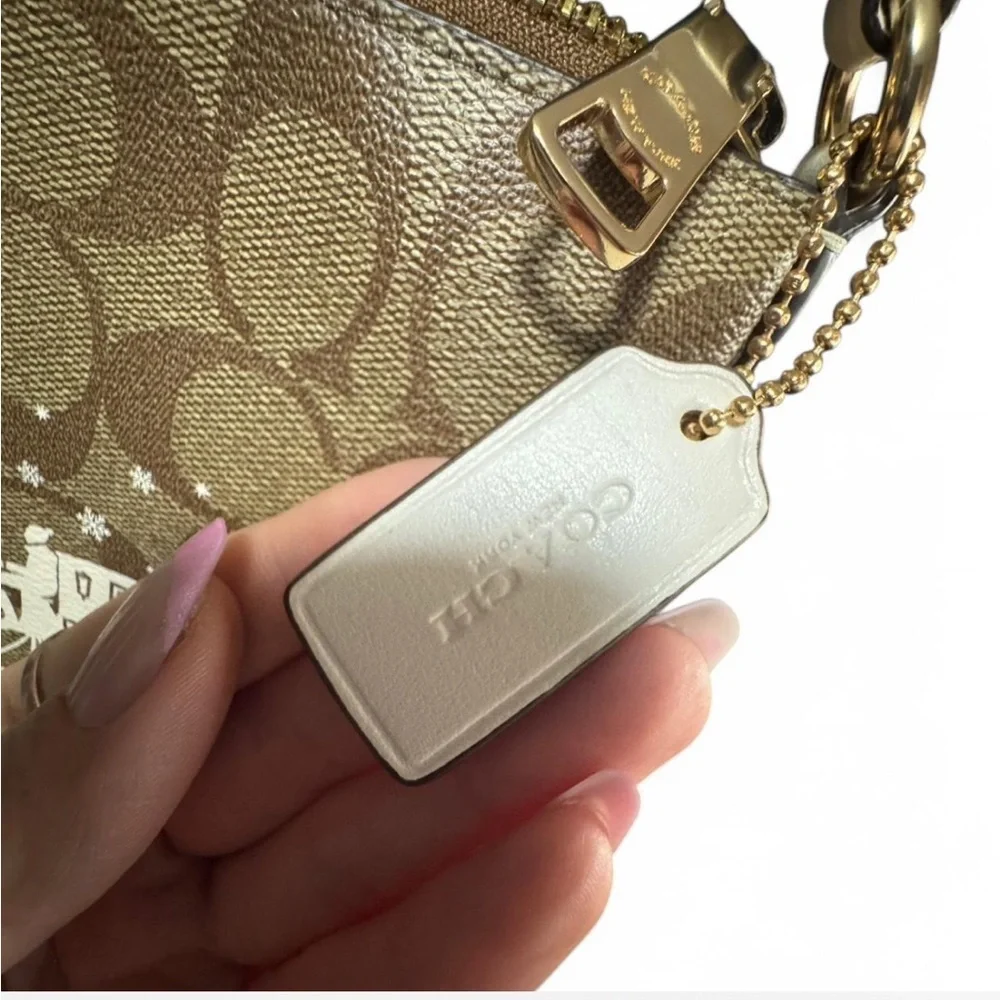 Coach Mini Rowan file bag signature canvas